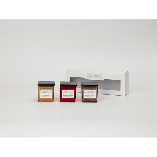 French Connection Autumn Collection Trio Of Candles Gift Set 3 50g