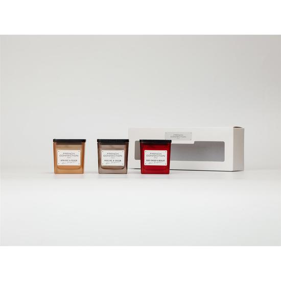French Connection Autumn Collection Trio Of Candles Gift Set 3 50g