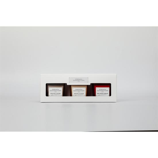 French Connection Autumn Collection Trio Of Candles Gift Set 3 50g