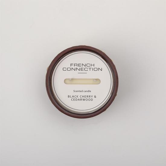 French Connection Bamboo Collection Black Cherry & Cedarwood Candle 200g
