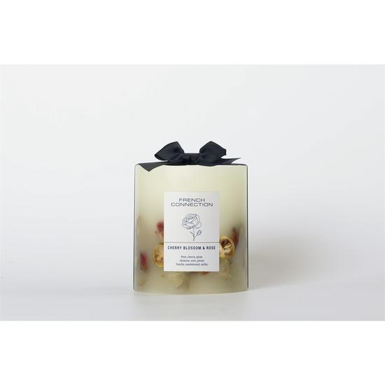 French Connection Botanical Infused Cherry Blossom & Rose Candle 660g