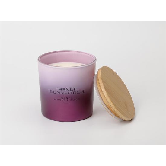 French Connection Metallic Collection Peony & Almond Blossom Candle 206g