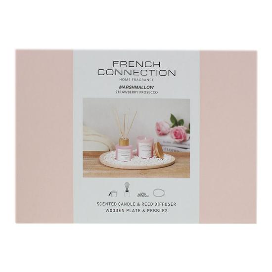 French Connection Pastel Collection Marshmallow Diffuser + Candle 50ml + 50g