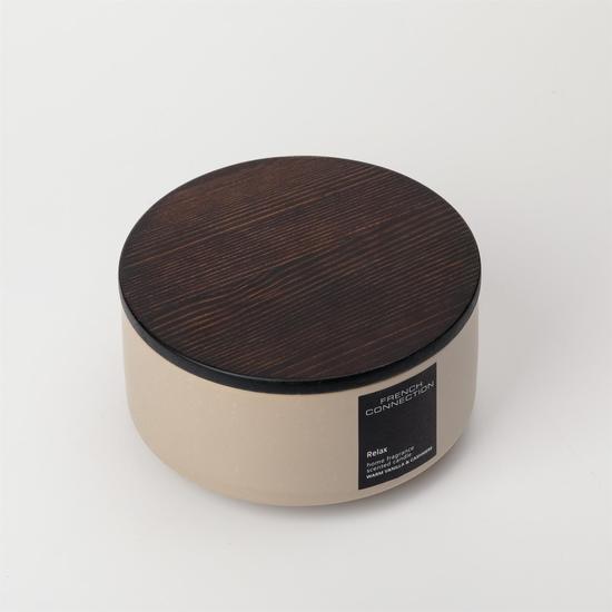 French Connection Stone Collection Warm Vanilla & Cashmere Candle 224G