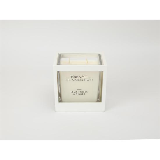 French Connection Wooden Collection Lemongrass & Ginger Candle 480g