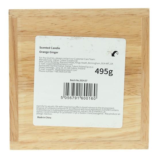 French Connection Wooden Collection Orange Ginger Candle 480g