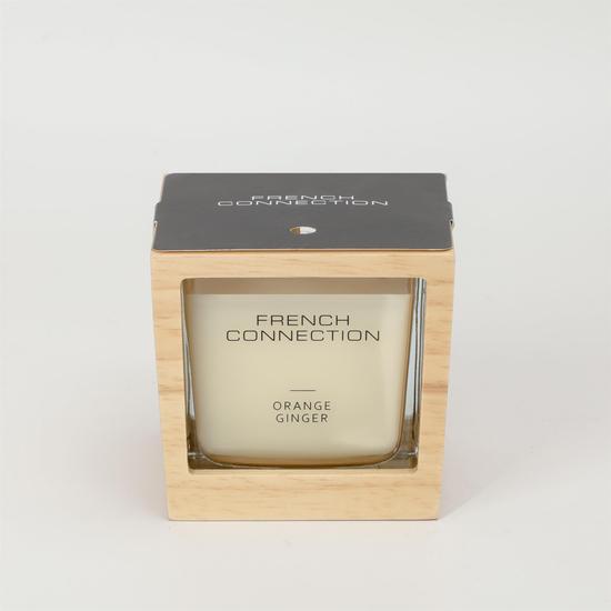 French Connection Wooden Collection Orange Ginger Candle 200g