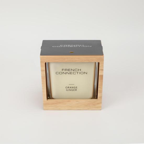 French Connection Wooden Collection Orange Ginger Candle 200g