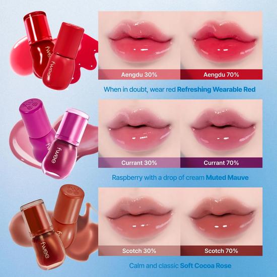 Fwee 3d Voluming Gloss 30% 04 Red Aengdu 5.3g