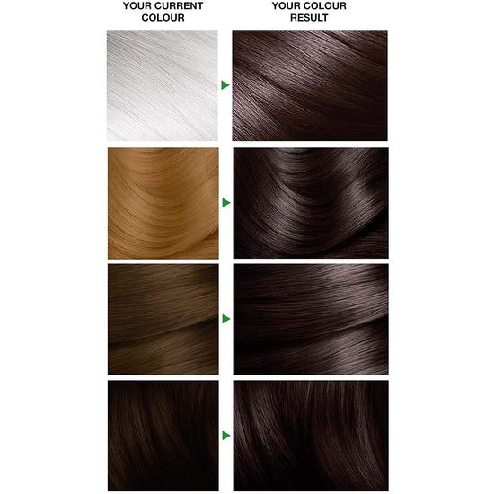 Garnier Nutrisse 3.12 Frozen Brown Permanent Hair Dye Natural looking hair colour result