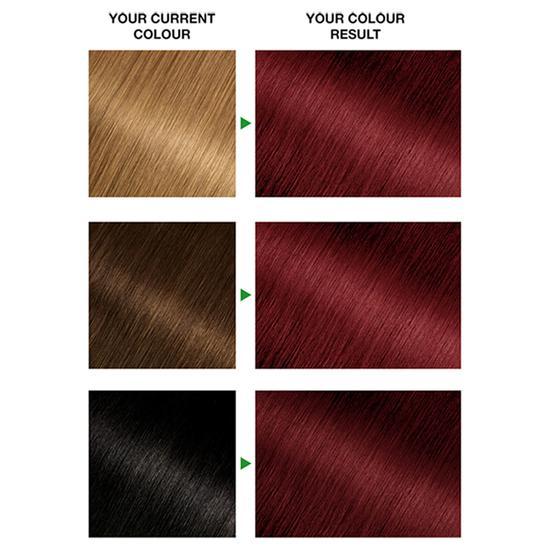 Garnier Nutrisse 5.62 Ultra Vibrant Red Permanent Hair Dye For a Natural Looking Hair Result