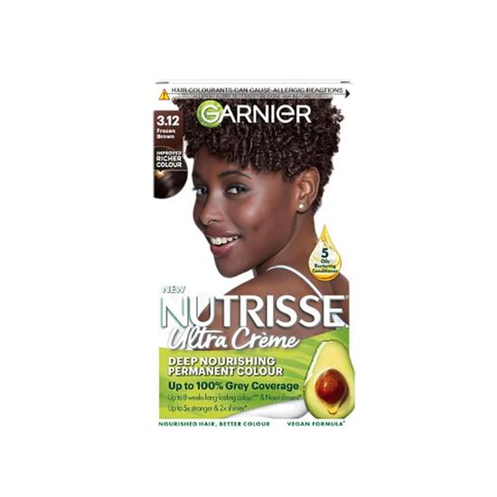 Garnier Nutrisse Creme Permanent Nourishing Hair Colour 3.12 Frozen Brown
