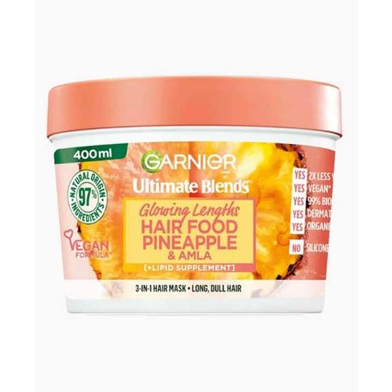 Garnier Ultimate Blends Glowing Lengths Hair Food Pineapple & Amla Mask 400ml