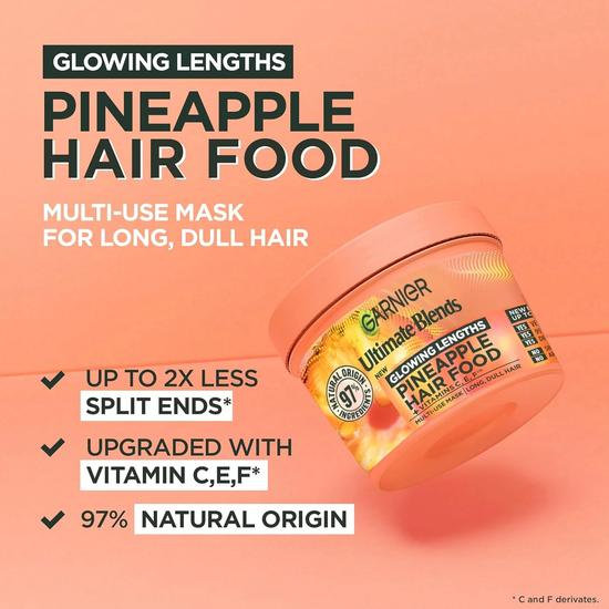 Garnier Ultimate Blends Glowing Lengths Hair Food Pineapple & Amla Mask 400ml
