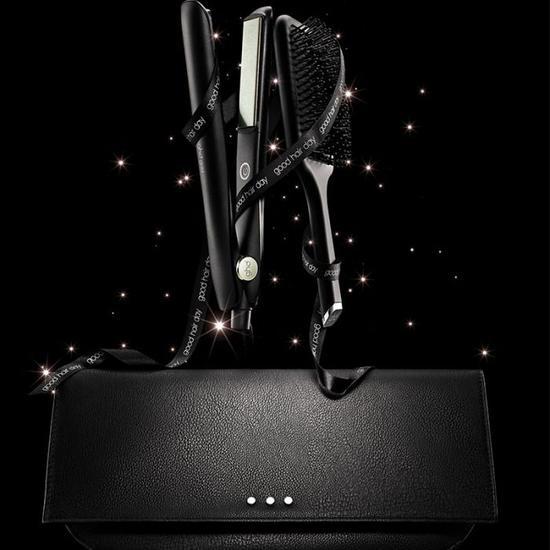 ghd Gold Advanced Styler Gift Set ghd gold, paddle brush & heat resistant bag.