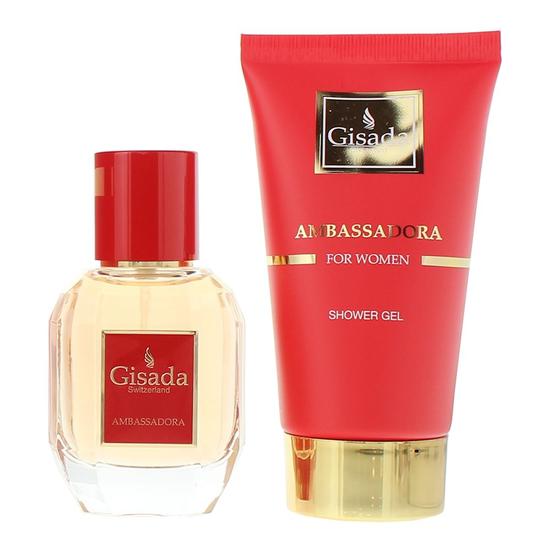 Gisada Ambassadora Eau De Parfum 50ml + Shower Gel 100ml Gift Set 50ml
