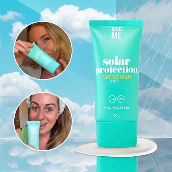 Give Me Glow & Protect AHA Glycolic Skin Tonic & Broad Spectrum SPF 50 Bundle 200ml Toner + 50g Polar Protection
