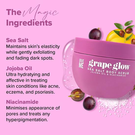 Give Me Grape Glow Sea Salt Body Scrub
