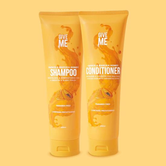 Give Me Papaya & Manuka Honey Shampoo & Conditioner Bundle 30ml
