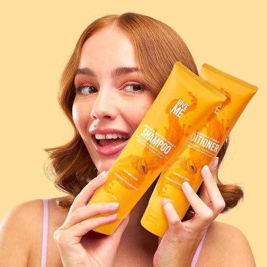 Give Me Papaya & Manuka Honey Shampoo & Conditioner Bundle 30ml