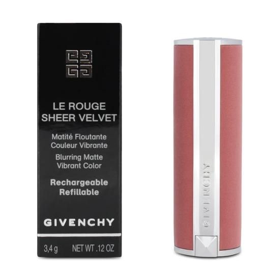 GIVENCHY Le Rouge Sheer Velvet Lipstick Shade 23 Rose Irresistable