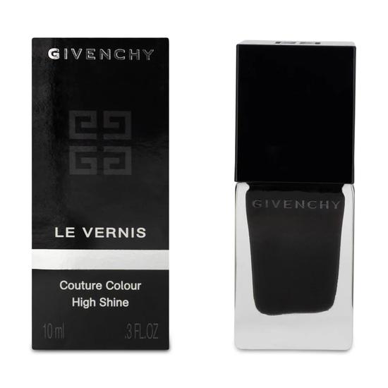 GIVENCHY Le Vernis Nail Lacquer 04 Noir Interdit Black Nail Polish