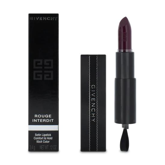GIVENCHY Rouge Interdit Satin Lipstick Shade 7 Purple Fiction