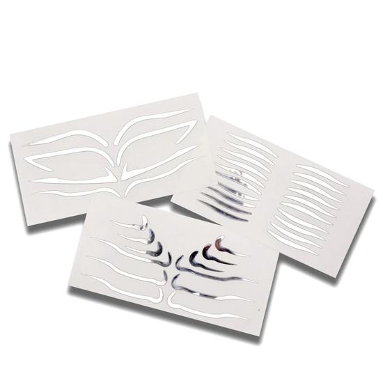 Glisten Cosmetics Full Collection Chrome Makeup Stickers Face Lace