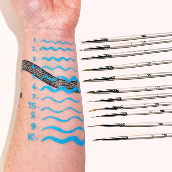 Glisten Cosmetics Graphic Liner Brush Set