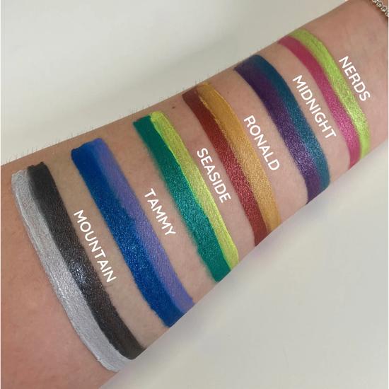 Glisten Cosmetics Seaside Shimmer Teal Green & Yellow Split Liner Eyeliner Large - 10g