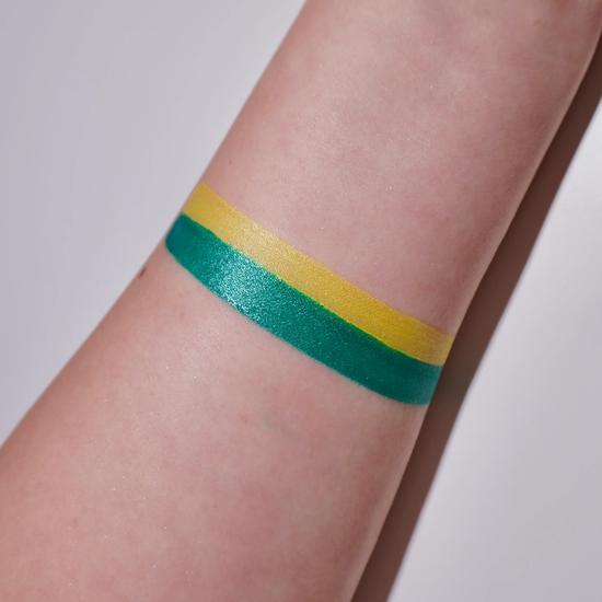 Glisten Cosmetics Seaside Shimmer Teal Green & Yellow Split Liner Eyeliner Large - 10g