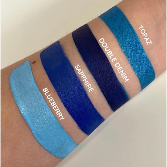 Glisten Cosmetics Topaz Metallic Blue Wet Liner Eyeliner Small - 3g