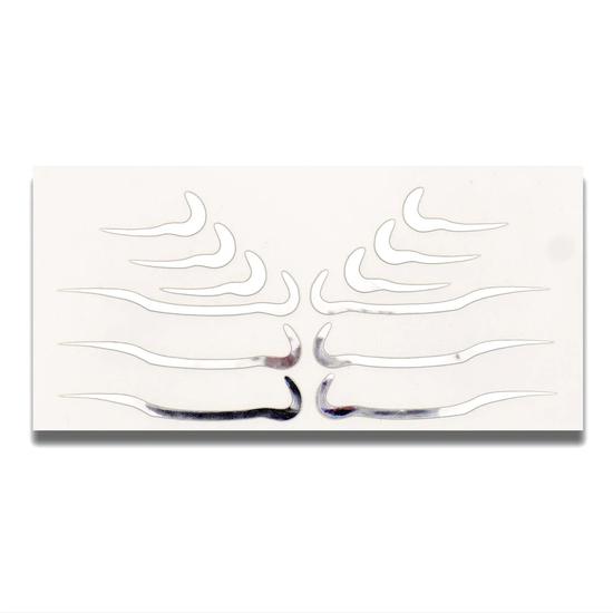 Glisten Cosmetics Underliners Chrome Makeup Stickers Face Lace