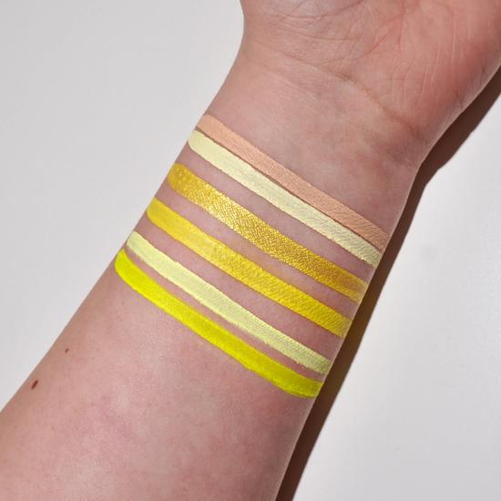 Glisten Cosmetics Yellow 4 Pan Palette Eyeliner