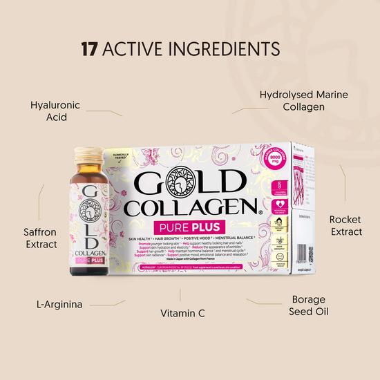 Gold Collagen Pure Plus Liquid Supplement For 30+ 10 x 50ml