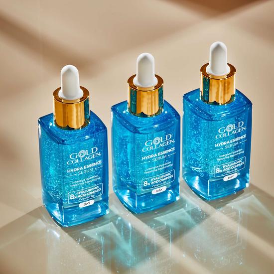Gold Collagen Skin Care Hydra Essence Intensive Hydration & Repairing Replumping Serum 30ml