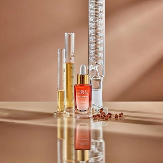Gold Collagen Skin Care Night Renewal Wrinkle Repair Skin Regenerating Serum 30ml
