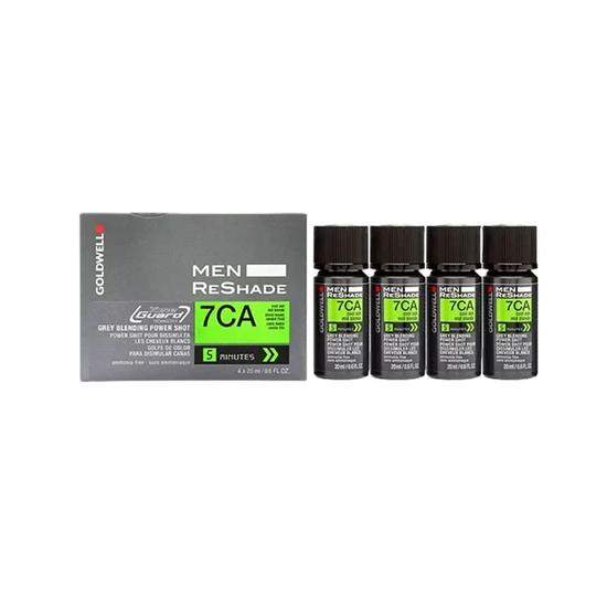 Goldwell Men Reshade Grey Blending Power Shot 4 x 20 ml / 5CA Cool Ash Light Brown