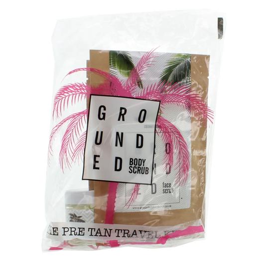 Grounded Body Face Scrub Pre Tan Travel Kit & Lip Scrub
