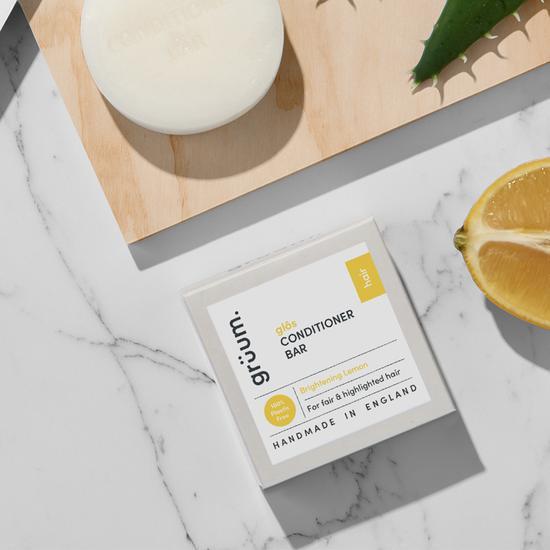 grüum Glos Zero Plastic Brightening Conditioner Bar 50g
