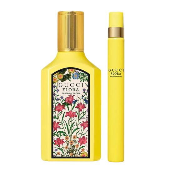 Gucci Flora Gorgeous Orchid Women's Perfume Gift Set 50ml Eau De Parfum + 10ml Eau De Parfum