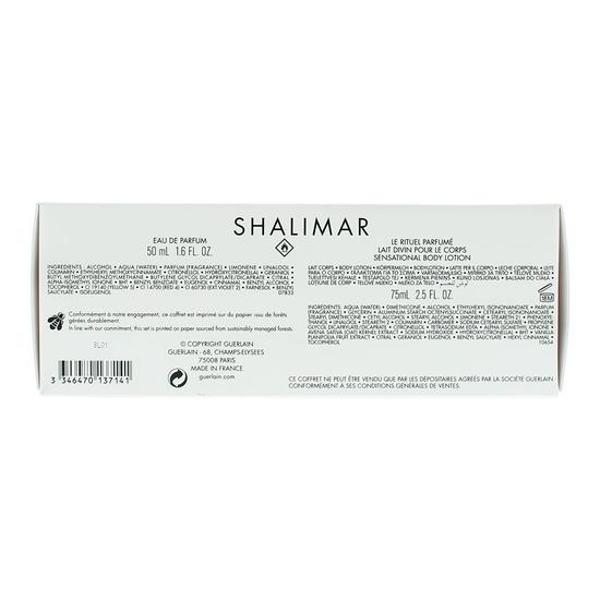 GUERLAIN Shalimar Eau De Parfum 50ml, Body Lotion 75ml + Pouch Gift Set 50ml