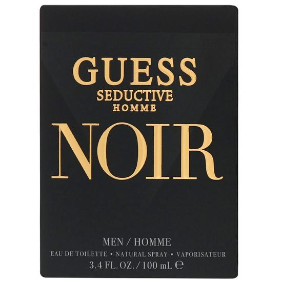 Guess Seductive Homme Noir Eau De Toilette 100ml