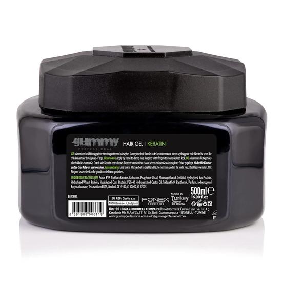 Gummy Hair Gel Care Keratin Maximum Hold Extreme Look Styling Wax 500ml