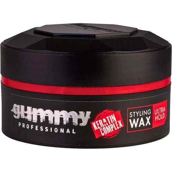 Gummy Hair Wax Ultra Hold Professional Styling Gel Red 3 Pack