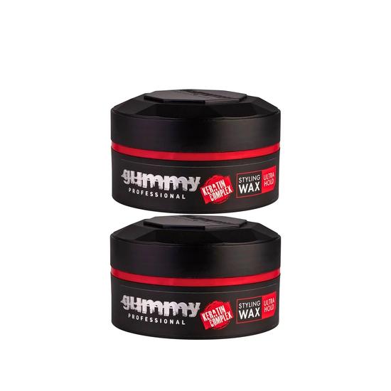 Gummy Ultra Hold Hair Wax Professional Styling Gel Pack Of 2