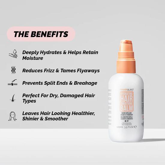 Hairburst Hydrating Hair Smoothing Balm 100ml (Imperfect Box)