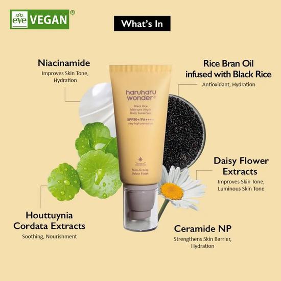 Haruharu Wonder Black Rice Moisture Airyfit Daily Sunscreen SPF 50+