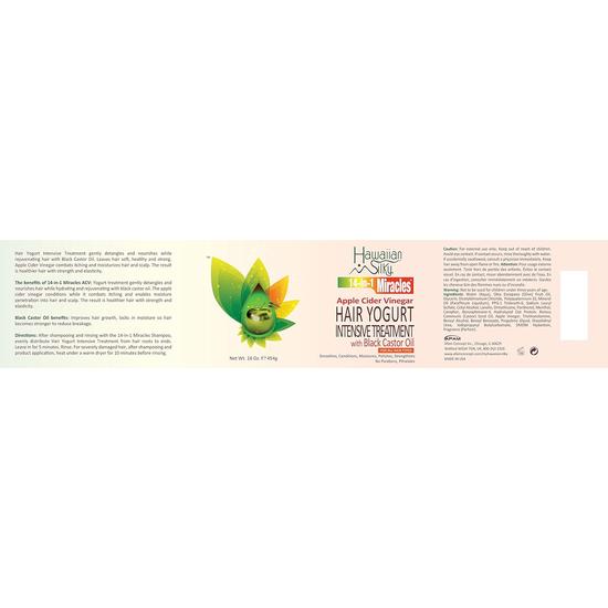 Hawaiian Silky Apple Cider Vinegar Hair Yogurt Intensive Treatment 57g