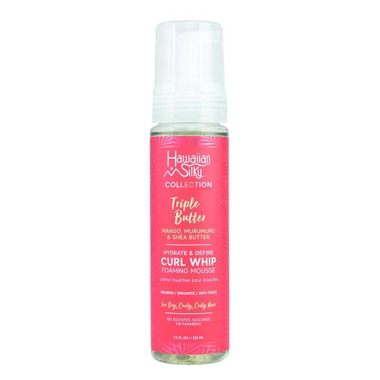 Hawaiian Silky Triple Butter Hydrate & Define Curl Whip Foaming Mousse 222ml